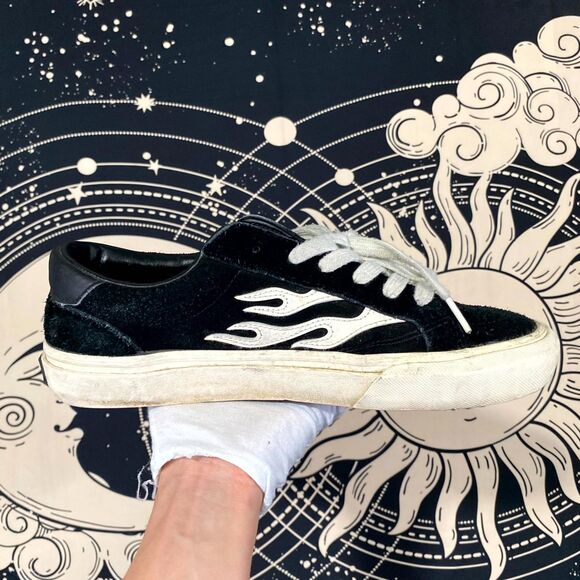 Straye Logan Athletic Sneaker Shoes Unisex M10/W11.5 Black Suede Skateboarding main image 4